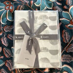 West Elm Organic Half Moon King Sham NWT